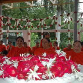 SEP 2010 - Pushpanjali of Pradakshina Mandir at Jyot - India - 1 Sept 2010