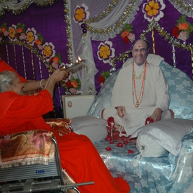 AUG 2011-Mahapuja at Pappaji Hall-India