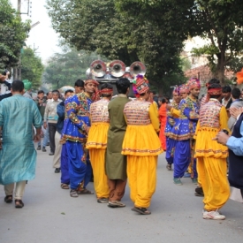 DEC 2013-Procession on Param Pujya Ben Birthday celebration